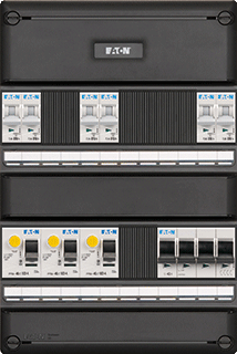 Eaton groepenkast 3-fase 6 groepen