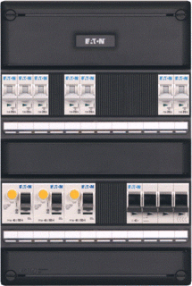 Eaton groepenkast 3-fase 7 groepen