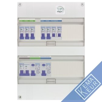 Gacia groepenkast 1 fase 5 groepen + fornuisgroep
