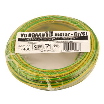 VD installatiedraad 2.5mm groen-geel