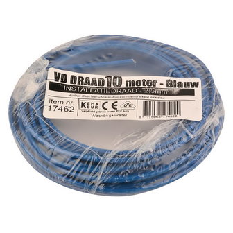 VD installatiedraad 2.5mm blauw