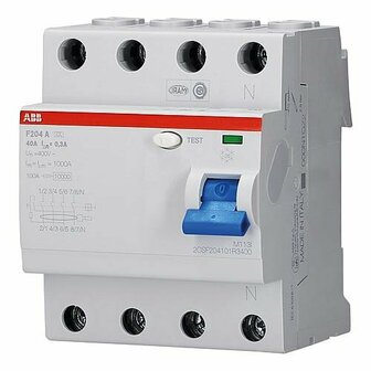 ABB aardlekschakelaar 300mA 40A 3P+N