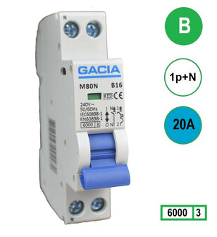 Installatieautomaat GACIA M80N-B20
