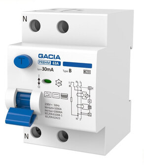 GACIA aardlekschakelaar 30mA type B 1P+N