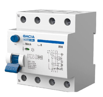 GACIA aardlekschakelaar 300mA type B 3P+N