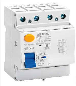 SEP aardlekschakelaar 300mA type B 3P+N