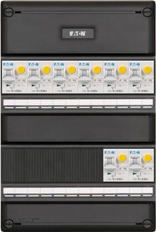 Eaton groepenkast met alamats
