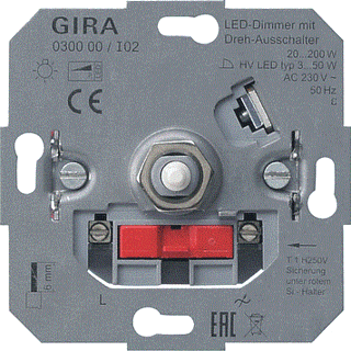 Gira dimmer 030000