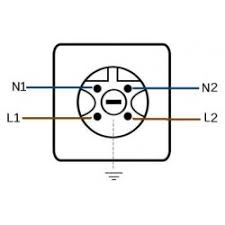 perilex aansluiting 1-fase