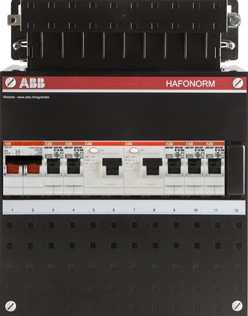 Meterkast ABB 5 groepen 1 fase (klein)