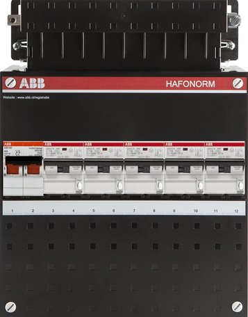 ABB 1 fase groepenkast 5 aardlekautomaten (220x280)