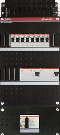 Groepenkast ABB 3-fase 8 groepen + HS404