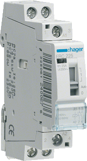Hager ERC225 magneetschakelaar 2 maakcontacten 230V