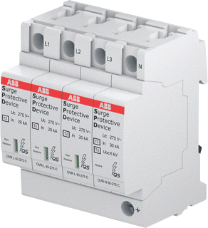 ABB overspanningsbeveiliging OVR T2 (3-fase)