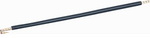 Aansluitdraad zwart 6mm met adereindhuls lengte 48 cm