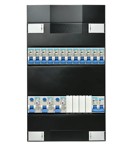 Groepenkast GACIA/Schneider 12 groepen 1 fase