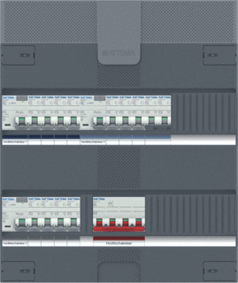 Attema NXT-L groepenkast 3F 11 groepen + fornuisgroep 