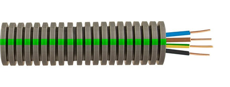 Flexbuis met draad 3x 2.5 + 1x 1.5mm (50 meter)