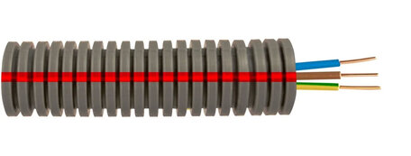 Flexbuis met draad 3x 2.5mm 16mm (50 meter)