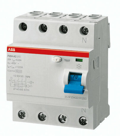 ABB aardlekschakelaar 30mA 40A 4P BL (aanbieding)