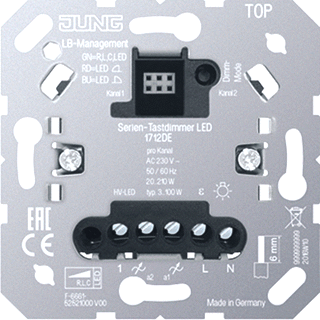 Jung LED serie tastdimmer 1712DE