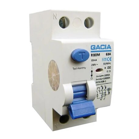 GACIA aardlekschakelaar 30mA 63A 2P