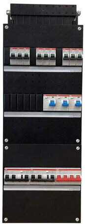 ABB 3F SN groepenkast 9 groepen + 2 aardlekautomaten