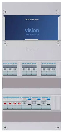 Hager groepenkast 3-fase 9 groepen 