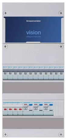 Hager groepenkast 3-fase 12 groepen 