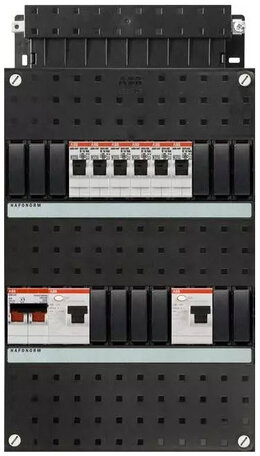 ABB groepenkast 1-fase 6 groepen (kamrail-systeem)