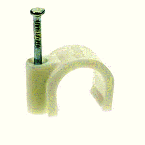 Spijkerclip 16-19mm creme (100 stuks)