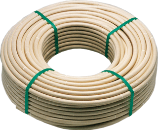 Flexibele buis 16mm creme (rol 100 meter)