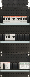 Groepenkast ABB 3F 8 groepen + overspanningsbeveiliging