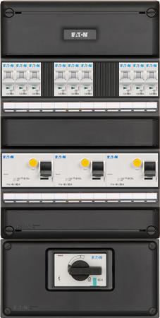 Groepenkast Eaton 9 groepen 3-fase + HS