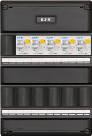 Eaton 1 fase groepenkast 5 aardlekautomaten
