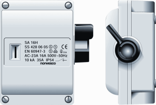 Norwesco werkschakelaar SA316 3P 16A