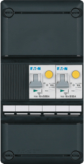 Eaton uitbreidingskast met 2 aardlekautomaten