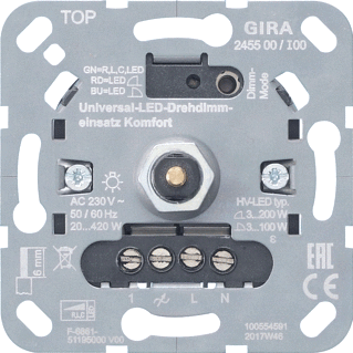 GIRA universeel led draaidimmer comfort