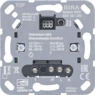 GIRA universeel led tastdimmer comfort